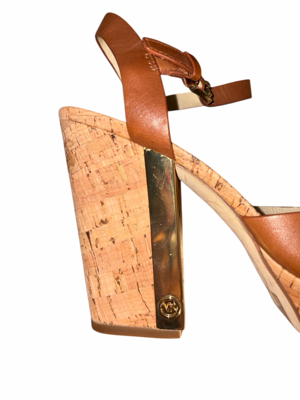 Michael Kors London Leather Platform Sandals 8 EUC - Picture 7 of 9